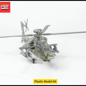 1/72 Army Fighter Kit Toy Modern Aircraft Model Military Series AH-64 Helicopter Gunship Apache Air Force Building Block Set