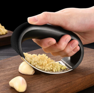 TLE 1pc Manual Garlic Press Stainless Steel Crusher Mincer Chop Comfortable Grip Handheld Home Living Kitchen Gadget Tool