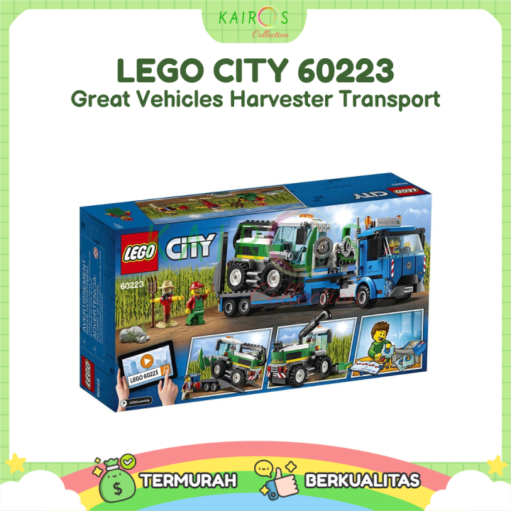 LEGO City Great Vehicles Harvester Transport 60223 Truk Pengangkut