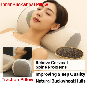 Full Buckwheat Hulls High Neck  Inner Buckwheat Pillow  Home Use Neck Protection   For Neck Pain Relief  Health Care Pillow