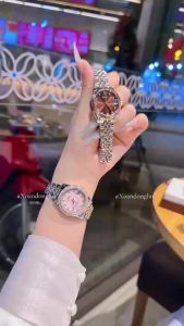 Đồng Hồ Nữ Mặt Tròn Dây Thép Bền Bỉ Không Rỉ Sang Trọng Có Lịch Ngày Size 30Mm Đeo Tay Women A31