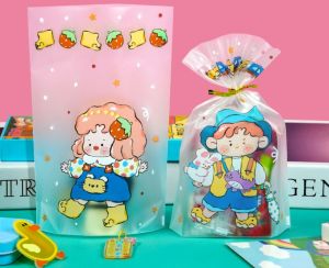 HX188 [20 pcs] Uk. 13x19 / 16x24 / 20x28 cm Plastik Bingkisan Souvenir Hadiah Snack Kue Ulang Tahun HX155