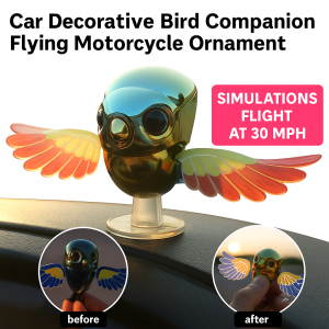 Toy Simulation Bird Windy Companion Flying Plugless Toy Bird Motorcycle Decoration Ornament