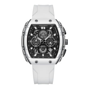 TIMEARTX Mens Quartz Watch Barrel Dial Classic Design Waterproof Luminous Fashion Wristwatch Date Display Watch For Men