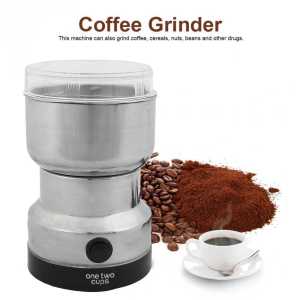 One Two Cups Penggiling Multifungsi Kopi Biji Kacang Cabai Electric Coffee Grinder Stainless Steel 150W NM-8300 - 7RHA0LSV