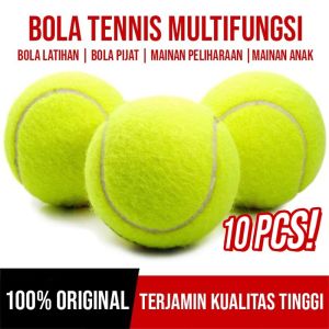 SET 10 PCS BOLA TENIS / BOLA KASTI LAPANGAN STANDAR MEMBAL MANTUL MURAH