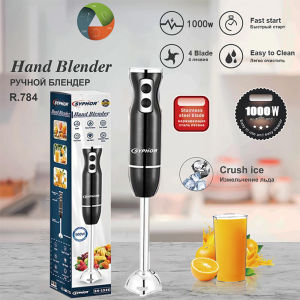 เครื่องปั่นมือถือ เครื่องปั่นแบบมือถือ 4in1 Handheld blender เครื่องปั่นอาหารสแตนเลส ใช้งานสะดวก เครื่องผสมอาหาร เครื่องผสมอาหารแบบมือถือ เครื่องตีไข่ Hand Mixer Hand Blender สามารถใช้ในอาหารแป้งแป้งไข