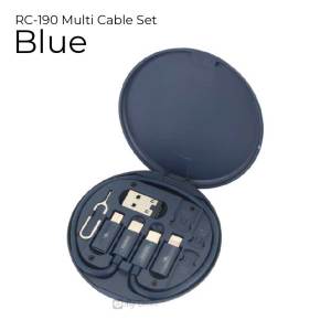REMAX RC-190 Cable Set 60W Multifunction Fast Charging Micro USB Type-C IPH SD NM Micro Memory Card SIM Pin Container Box Holder Phone Function