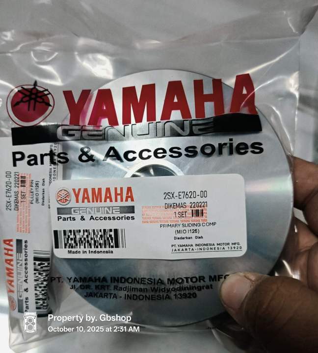 PULLEY%20SET%20M3%20MIO%20I%20125%20MIO%20SOUL%20I%20125%20YAMAHA%20GENUINE%20PARTS%202SX-E7620-00%20-%20Image%205