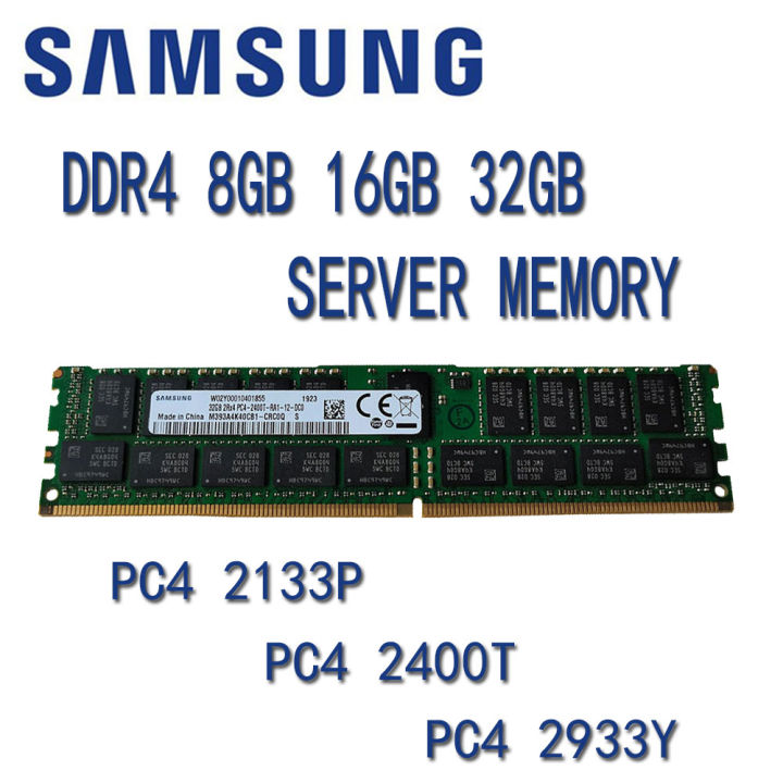 Original Samsung DDR4 Ram 8GB 16GB 32GB PC4 2133P 2400T 2933Y ECC