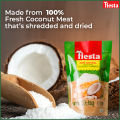 Fiesta Desiccated Coconut Shreds 150g - Pack of 4   Unsweetened, Finely Shredded, Ideal for Desserts, Baking, Cooking,. 