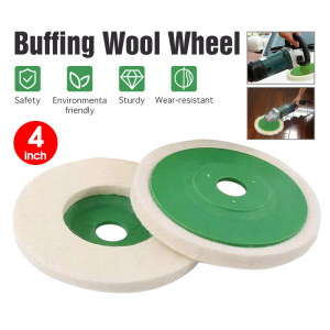 Wool Polishing Sponge Polishing Wool 4" 100mm Polish Pads BuffIng Disc Polishing Sanding Disc Polishing Wheel