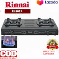 Harga Promo RINNAI Kompor Gas 2 Tungku RI-202S Bahan Sangat Kuat Hitam Teflon SI API BIRU SUPER AWET. 