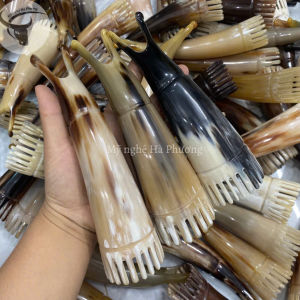 Lược sừng Massage đầu gội đầu cực thích giúp lưu thông máu dùng gội đầu dưỡng sinh