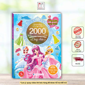 Sách - 2000 Hình dán trang phục công chúa (công chúa phép thuật công chúa trí tuệ)