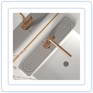 【COZYCASA】Diatomite Sink Mat | Fast-Absorbent Sink Splash Guard Mat | Anti-SlipCountertopPad