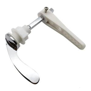 Metal Handle Toilet Zinc-Alloy Toilet Handle Replacement Parts Universal Fit Toilet Cistern Handle Rod for Bathroom-WC