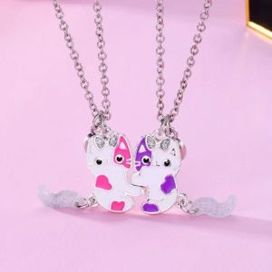 QIWANBA19 Alloy Best Friend ic Necklace Electroplate Cartoon Animals Cartoon Pendant Necklace Cartoon s  Necklace Best Friend