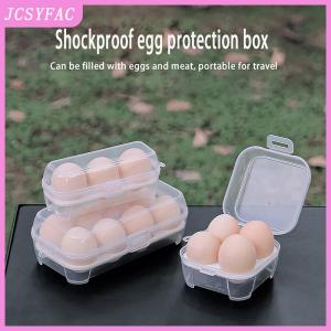 JCSYFAC 1PCEgg Box 3 4 8 Grids Egg Holder Container For Outdoor Camping Picnic Eggs Box Case Anti-fall Egg Storage Box Kitchen Organizer