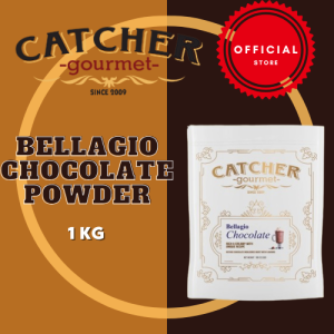 CATCHER Gourmet Bellagio Chocolate Powder 1KG - Rich Velvety Cocoa for Beverages & Desserts