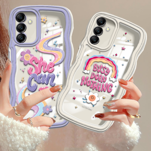 Pelindung HP Samsung A Series: Casing Soft Warna-warni Pelangi