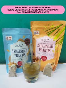 SAPUJAGAD + BADARMOLO - Paket 30 hari badan sehat - jamu badarmolo praktis + jamu sapujagad praktis. bebas sakit lambung magh gerd mudah lelah - badar molo - sapujagat - flu - darah tinggi - gula darah