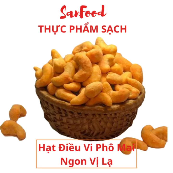 200grm Hạt Điều Phô Mai Túi Zipper Thơm Ngon Bùi Béo Vị Lạ