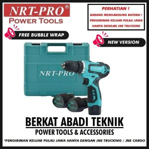 NRT-PRO DC 330 HD Bor Cordless Drill 10mm Baterai Tangan Charger Cas 10 mm 12V 12 V Mesin DC330 330HD
