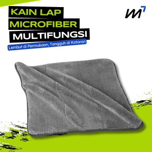 LAP MICROFIBER PREMIUM SIZE 30 X 30 CM/ KAIN LAP MOBIL 2 SISI HALUS / LAP HALUS SERABAGUNA