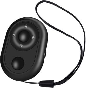 【Match Tiktok】Brifit Bluetooth 4.2 Wireless Remote Shutter Controller Fixed Point Photo Remote Control Tik Tok Control Volume Pause Playback Record Video Swipe Up And Down Double Click Like Video