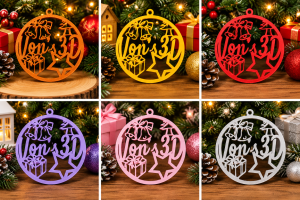 Personalized Christmas Ornament – Custom Name Holiday Decoration