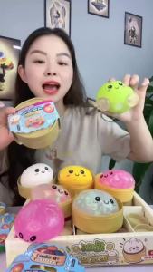 ( Tổng hợp đủ mẫu) Bóp Squishy Bánh Bao Lấp Lánh 2026 - Đồ Chơi Mochi Siêu Mềm Xả Stress Hiệu Quả