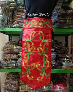 Renda Bordir Sabuk Motif Dayak 1