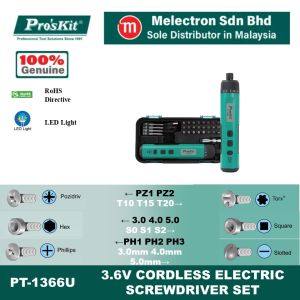 ProsKit PT-1366U 3.6V Cordless Electric Screwdriver