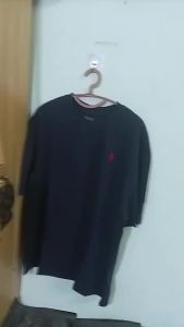 Mens Embroidered Horse Round Neck Loose Fit Short Sleeve Summer Casual T-Shirt