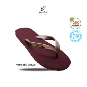 Sanduc Getah SR Lelaki Mix & Match Selipar Warna Maroon 8 Warna