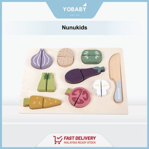 【CLEARANCE】NunuKids Wooden Vegetables Cutting Play