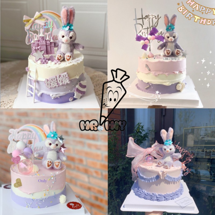 MR MIY Stella Lou Bunny Rabbit Cake Decoration Cake Topper Miniature ...