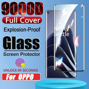 9000D Curved Full Cover Edge Tempered Glass for OPPO Reno 14 14f 13 F 13f 12 12f 11 Pro 4 3 5 6 Pro 5G 8T 10 Pro Plus + Find X2 X X3 X5 Pro Screen Protector Film