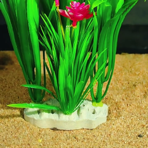 Aquariums Water Plant Artificial Tillandsia Plant with Base for Fishtanks Environment Enhancing Landscape Accessories