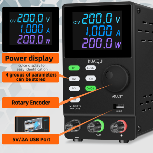 200V 1A 200W Usb RS232 variable power supply 200V 1A 14 Groups Of Memory Functions PC Software Driver Data Export