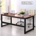 ۩☈ 【In Stock】140 CM Home Computer Table Simple Nodern Bedroom Student Desk Steel Wood Double Desk. 