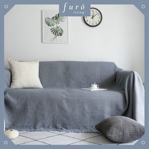 🇸🇬 Sofa Throw Blanket Knitted Blanket Home Throw Sofa Cover Picnic Mat Beach Towel