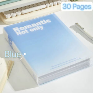 A4 Gradation File Folder 30/60 Pages Multi-layer Transparent Storage Office School Supplies