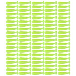 100Pcs 1.5cm Swim Baits for Saltwater Soft Fishing Lures Paddle Tail Swimbaits Artificial Baits Fishing Lures