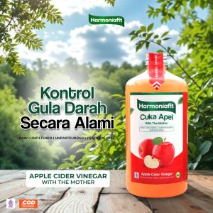 Cuka apel magnolia with mother 1 botol berat 500ml untuk penyakit diabetes