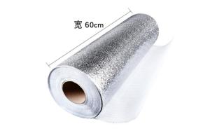 สติกเกอร์ฟอยล์อลูมิเนียม self adhesive Wallpaper กันน้ำมันกระเด็น กันความร้อน ใช้สำหรับติดผนังห้องครัว