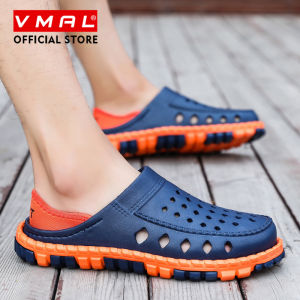 VMAL Summer Sandals for Men Slippers Casual Outdoor Slippers Quick Dry Hole Clogs Couple Garden Shoes Beach Sandals 39-45