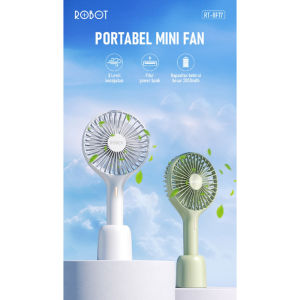 ROBOT Mini Fan RT-BF17 - Garansi Resmi Robot 1 tahun Powerbank 2000mAh Mini Fan Kipas Angin Mini