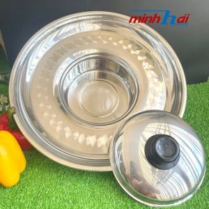 Nồi lẩu Mâm lẩu nón Inox 304 - Dùng được bếp từ . Chuyên các món lẩu mắm lẩu thái. Phù hợp nhà hàng gia đình Thaphafar